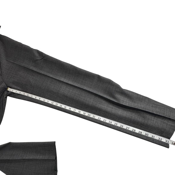 Chaps Wool Dress Pants NWT Men's 36x34 Sut Separates Flat Front Grey Trousers - Picture 12 of 14